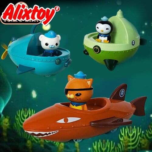 3pcs/set Octonauts Action Figure Toys Octopus Castle Shark Boat Model Doll Toy with Retail Box