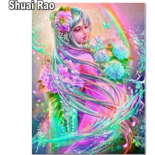 5D Diamond Painting Full Square/Round DIY Diamond Embroidery Classic Girl 3d Picture of Rhinestones Decor Cartoon Handmade Gift