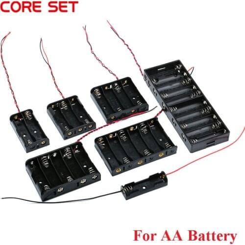AA Size Power Battery Storage Case Box Holder Leads With 1 2 3 4 5 6 8 Slots Container Bag DIY Standard Batteries Charging