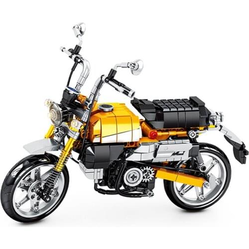 651Pcs Science Technology Series Educational Building Blocks Toys For Kids Boys DIY Birthday Present 701605 Motorcycle Model