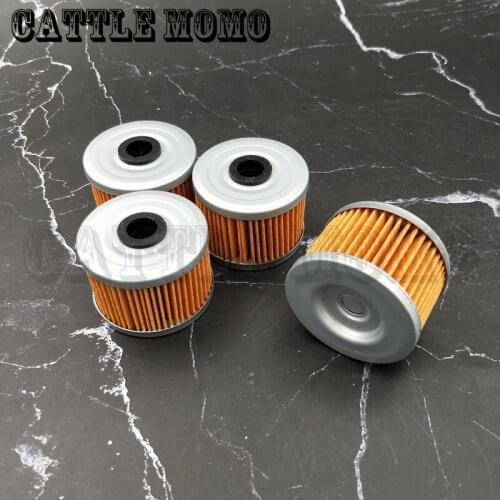 For Kawasaki KLX125 KLX250 KLX300 KLX450R KX450F KLX110 KSR110 Z125 KLX140 KL250 Super Sherpa Z250SL Engine Oil Filters 4PCs Lot