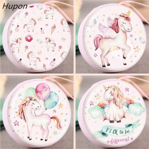 Cartoon Unicorn Coin Purses Wallets Kids Gifts Birthday Party Favors Small Cute Key Money Bags for Girls Ladies Purse