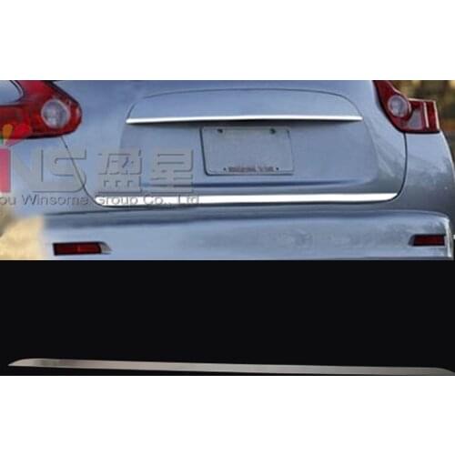 Stainless Steel Rear Trunk Trim Streamer Cover Car Styling Accessories For Nissan Juke 2011 2012 2013