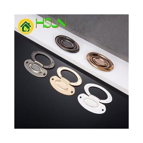 Invisible Cupboard Dark Outfit Doorknob Handle Round Die-casting Renovate Zinc Alloy Handle Furniture Hardware Parts pull