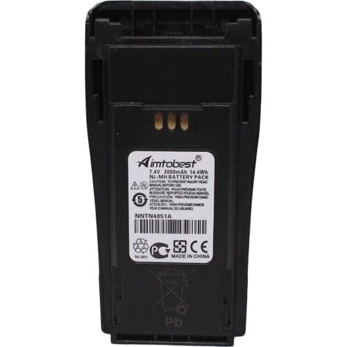 NNTN4496 NNTN4851A 2000mAh Ni-MH Battery Compatible for Motorola Radio PR400 CP200 EP450 EP450S DEP450 CP040 CP140 CP150 CP200D