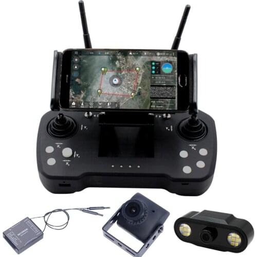 Skydroid T12 Remote Control Three-Body Camera 20km Digital Map Transmission w/ R12 Receiver 4 in 1 For Plant Protection Machine