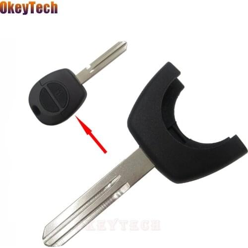 OkeyTech Replacement Remote Key Shell Cover Case Fob Uncut Blank A33(NSN14) Blade Part for Nissan Micra Almera Primera X-Trail
