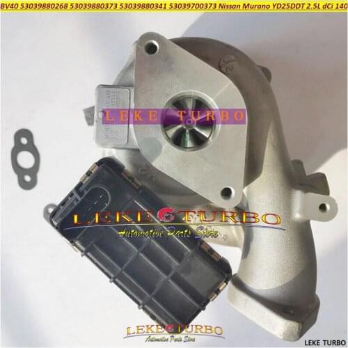 Turbo BV40 53039700268 14411-3XN1A 53039880268 14411-3XN3A 14411-LC10A 14411-LC10B 144113XN1A For Nissan Murano YD25DDT 2.5L DCI