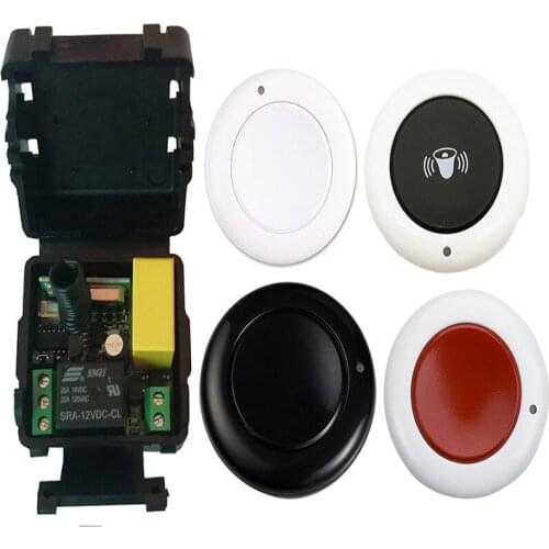 Universal Mini AC 220V 10A Relay 1CH 1 CH Wireless Remote Control Switch Receiver and RF Roundness Transmitter,315 / 433 MHz