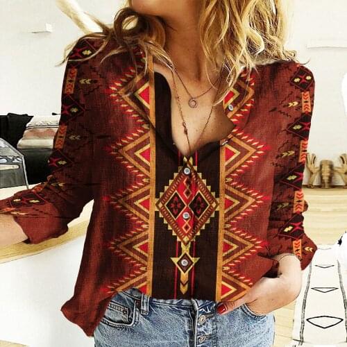 Wine Red and Navy Blue 5 Colors Woman Long Sleeve Casual Beach Shirt