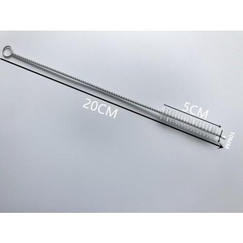 WOWSHINE Free Shipping 1000pcs/lot Thickened Stainless Steel Straw Brush200MM*10MM Bottle Brush Fit for 10MM and 8MM STRAWS