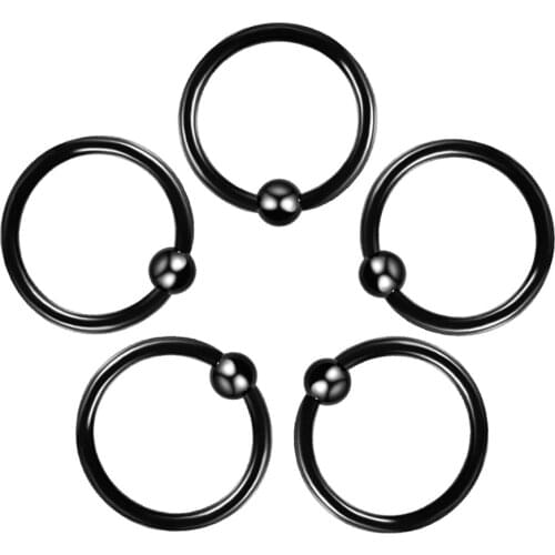 1PC Hinge Segment Nose Ring Septum Ball Ear Helix Ring Hoop Piercing Body Jewelry Gift Hoop Bead Rings Hoop Jewelry Gift