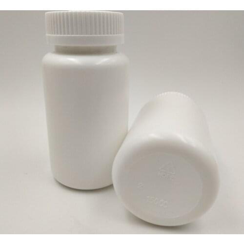 10pcs/lot 150ml 150cc Plastic HDPE White Empty Pharmacy Refillable Vitamin Capsules bottle container for Medicine Powder Packing
