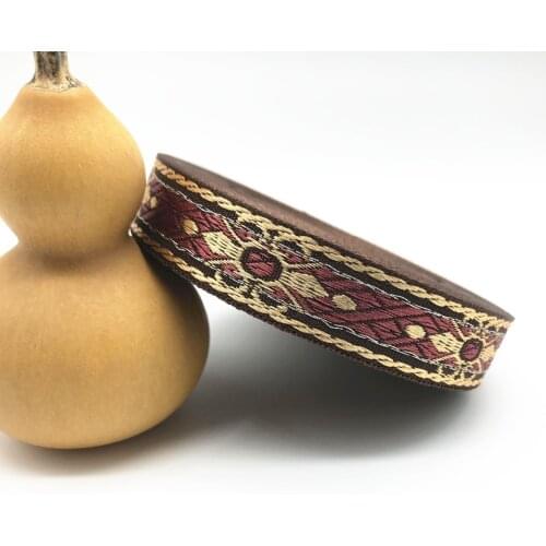 10Yards 16mm 5/8" DIY Invitation Card Decoration Ribbon Christmas Party Gift Box Wrapping Belt Floral Jacquard Woven Ribbon