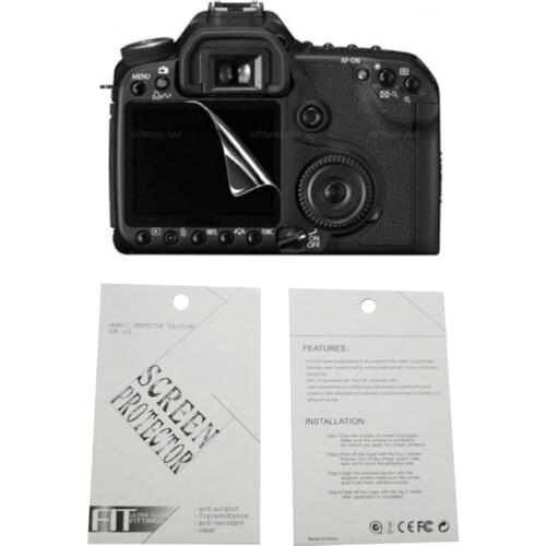 2pieces New Soft Camera screen protection film For Canon 1DX MARK II 1DX 5D 6D 50D 60D 70D 77D 80D 200D Rebel T5 1200D Kiss X70