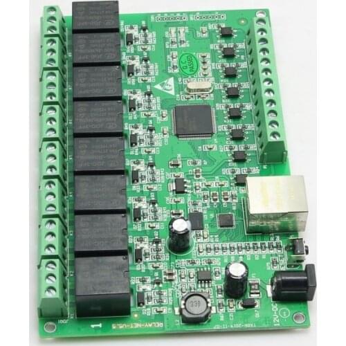8 Channel Relay Network IP Relay Web Relay Dual Control Ethernet RJ45 interface