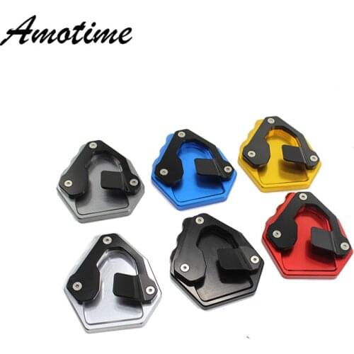 For Honda CRF1000L CRF 1000L Africa Twin CNC Billet Aluminum Kickstand Foot Plate Side Stand Extension Pad Enlarge Extension