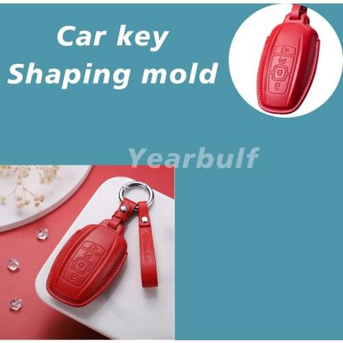 Car Keychain For Lincoln Handmade Key DIY Cold Pressing Process Molding Shell Mold Custom Leather Car Key Mold
