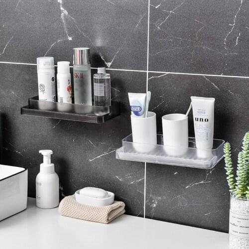 Quick Drain Wall-Mounted Bathroom Shelf Free Punching Easy to Dismantle and Easy to Clean the Bathroom Ledge Cosmetics Planes
