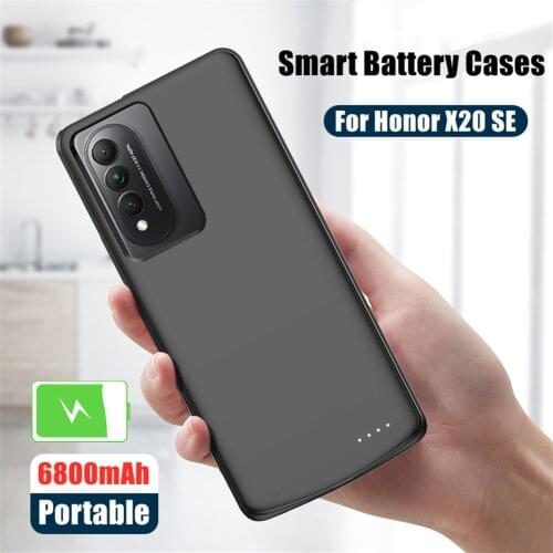 ZKFYS Battery Charger Cases For Honor X20 SE Powerbank Case 6800mAh Shockproof External Battery Charging Case Power Bank Cover