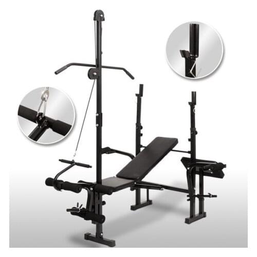 Home Fitness Equipment Squat Rack Multifunctional Folding Weight Bench Bench Press