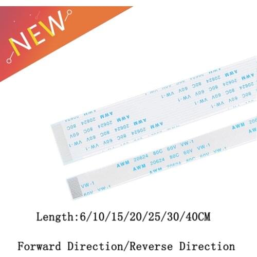10PCS FPC/FFC Ribbon Flexible Flat CABLE PITCH 0.5MM/1.0MM A-Type 16P FFC WIRE Length 6/10/15/20/25/30/40CMM