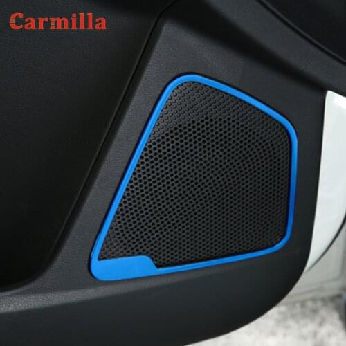 Car Door Speaker Audio Ring Cover Trim for Ford Focus 3 MK3 4 MK4 2012 - 2018 Interior Door Stereo Speaker Audio Ring Cover
