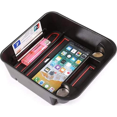 For Land Rover Discovery 4(Without Refrigerator) Storage Box Organiser Armrest Centre Console Glove Box With Non-Slip Mat