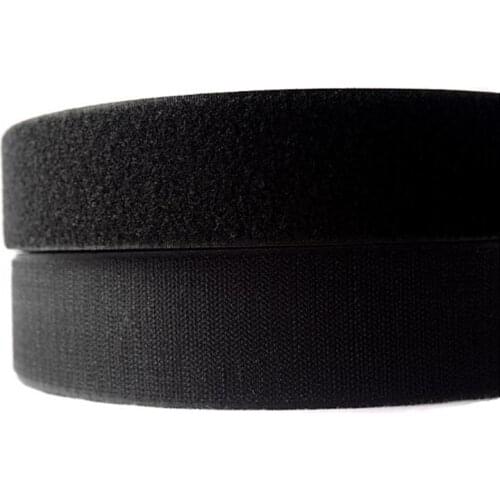 30mm White and Black Hook and Loop Tape ( no glue )/ Roll - 2M/pair Sew On Strap MST01/02-4