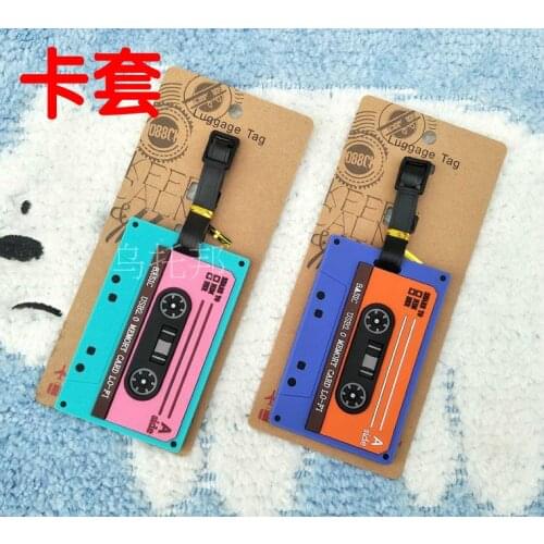 LISM Tape Anime Luggage Tag Travel Accessories Suitcase ID Address Portable Tags Holder Baggage Labels New