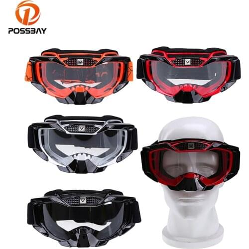 POSSBAY Motorcycle Ski Goggles MX Off Road Glasses Motorbike Outdoor Sport Oculos Cycling Goggles Motocross Gafas