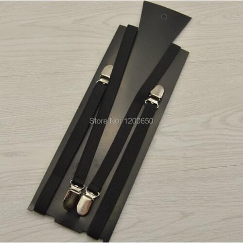 4 clips black no cross mens suspenders for adult 1.5cm womens pants with adjustable thin suspenders navy blue