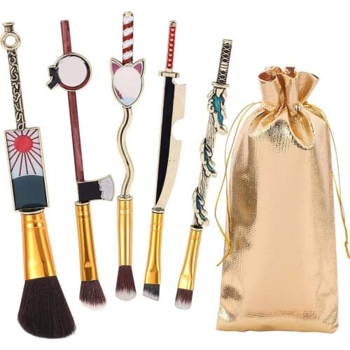 5pcs Japanese Anime Makeup Brush Set Cosmetic Anime Cosplay Gift Makeup Brush Set For Women Makeup Brushes Maquillaje Brochas