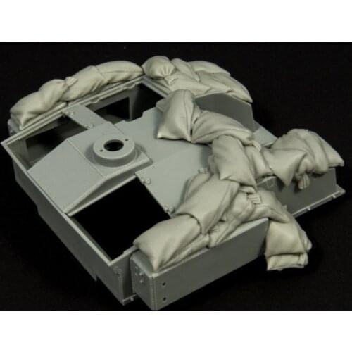 1/35 scale German assault cannon sandbags WWII Resin Model Kit figure Free Shipping
