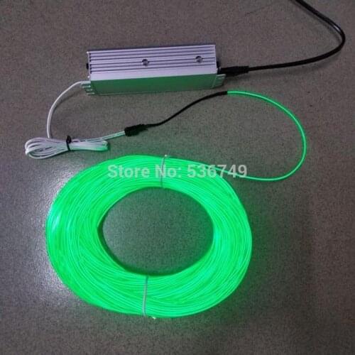 100M EL wire 100M 220V Neon TV Lights Dance Party Car Decor Light Neon LED lamp Flexible EL Wire Rope Tube Waterproof LED Strip
