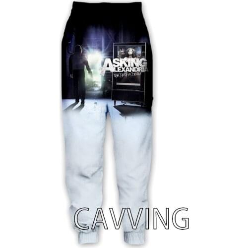 New Fashion 3D Print Asking Alexandria Casual Pants Sports Sweatpants Straight Pants Sweatpants Jogging Pants Trousers P01
