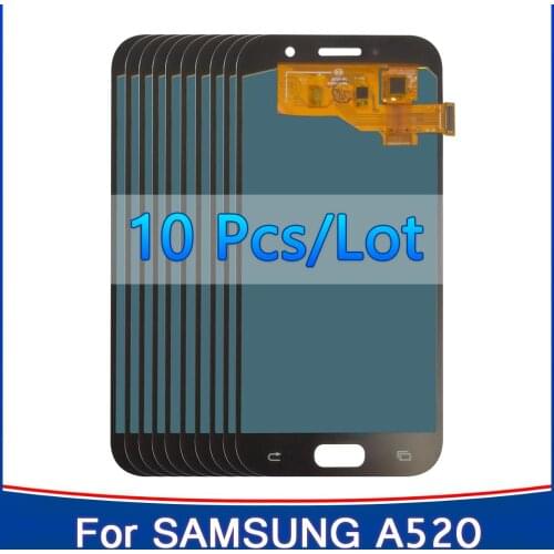 Wholesale 10 pieces TFT LCD For Samsung Galaxy A5 2017 A520F SM-A520F A520 LCD Display Touch Screen Digitizer Glass Assembly