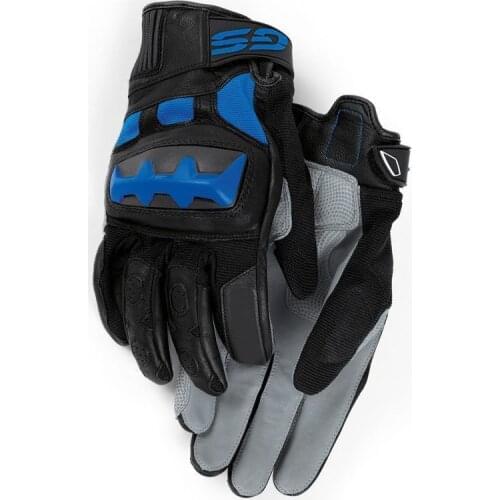 3 Color Motorcycle Motorcross GS Gloves For BMW Motorrad Black/Red/Blue Leather Racing Team Gloves All Sizes S-XXL