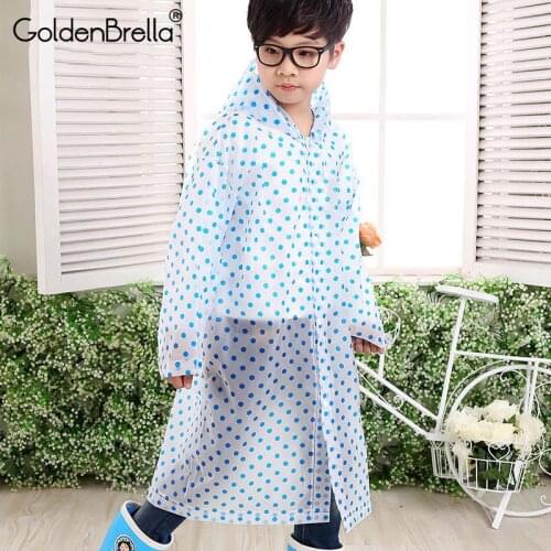 2018 Transparent Fashion Frosted Child Raincoat Girl And Boy Rainwear Outdoor Hiking Travel Rain Gear Coat For Children