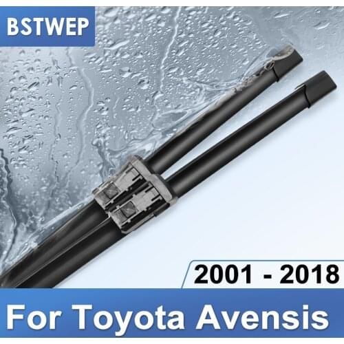 BSTWEP Windscreen Wiper Blades for Toyota Avensis T250 / T270 / Verso Mk2 Mk3 Fit Hook Arms / Push Button Arms