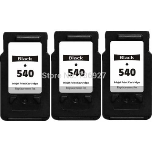 3 Black PG540 PG-540 PG 540XL Compatible inkjet print Cartridge For Canon PIXMA MG4150/MX435/MG2150/MG3150 printer