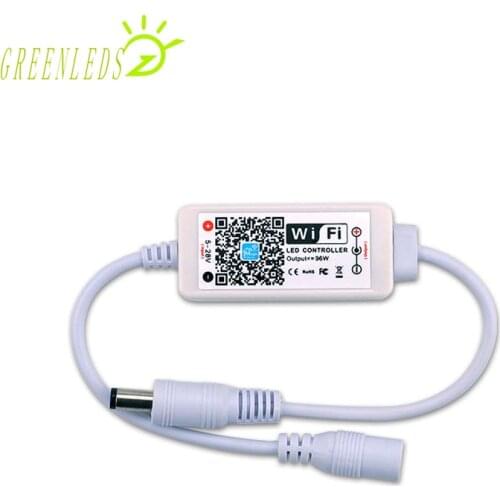 LED Single Color Mini WIFI Music Controller JM-MW-S DC5-28V 6A WIFI Dimmer
