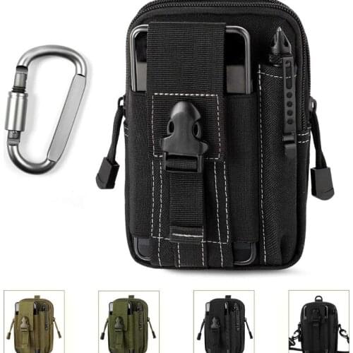 Tactical Camouflage Pocket Outdoor Multifunctional Sports Running Bag Mens Waterproof Mobile Phone Bag Camping Riding Pocket