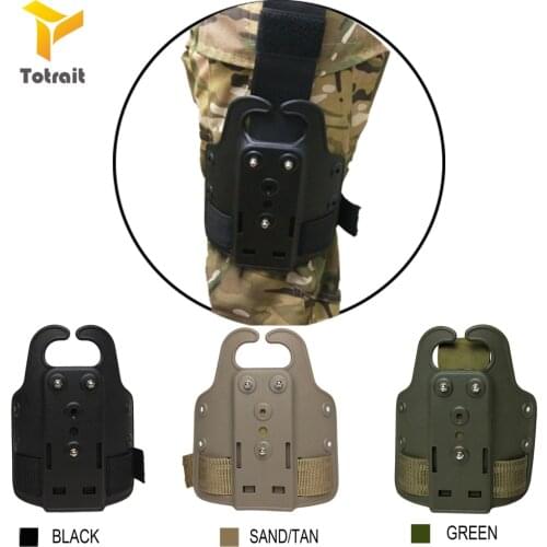Totrait Tactical Drop Leg Holster Platform Polymer Holsters for GL17/USP/1911/P226/m9 Hunting Airsoft Gun black/green/Tan