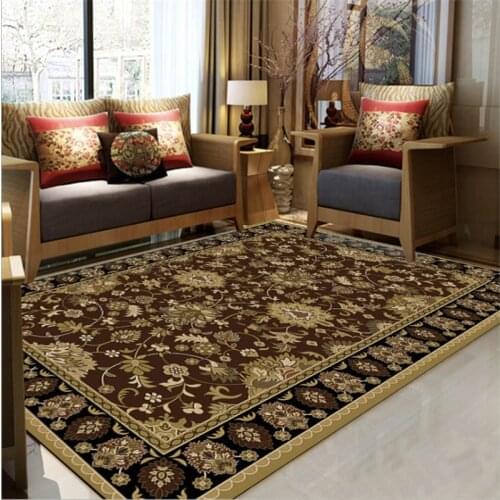 Vintage Persian Ethnic Brown Carpet Carpets For Living Room Bedroom Rugs Decorate Home Carpet Non-slip And Anti-wrinkle Rugs