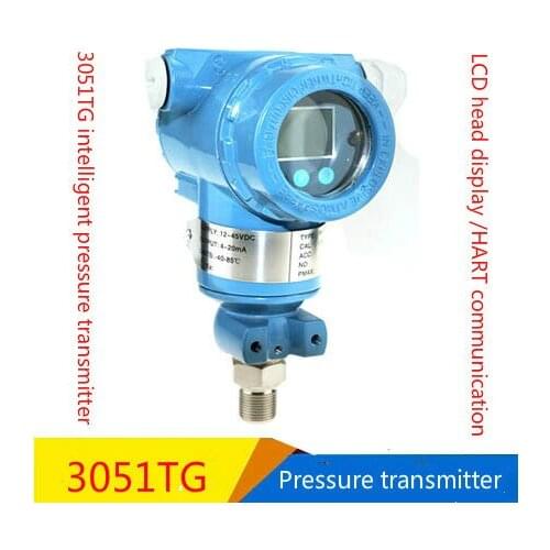 High precision digital display HART communication protocol diffused silicon direct mounting 3051TG intelligent pressure transmit