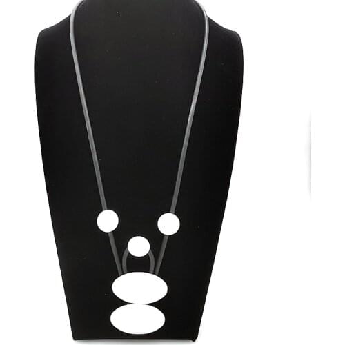 YD&YDBZ Designer Geometric Pendant Necklaces For Women Aluminum Sheet Necklace Choker Birthday Gift To Mother Cloth Accessories