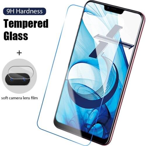 2IN1 screen protector tempered glass for oppo A91 A9 A52 A72 A12 A5 A53 A31 A32 A33 A73 5G 9H soft protective camera lens films