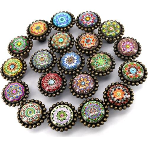 1xUnique Glass Knobs American Style Kitchen Cupboard Pull Handle, Dresser,Wardrobe Cabinets Nursery Knobs and Handles