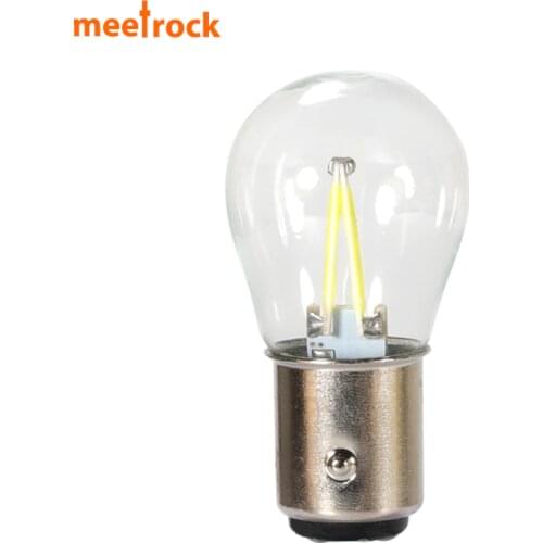 1PC 1156 BA15S P21W COB Filament Chips LED Car Tail Bulb 1157 Brake Lights Brightness Auto Reverse Lamp Daytime Running Light